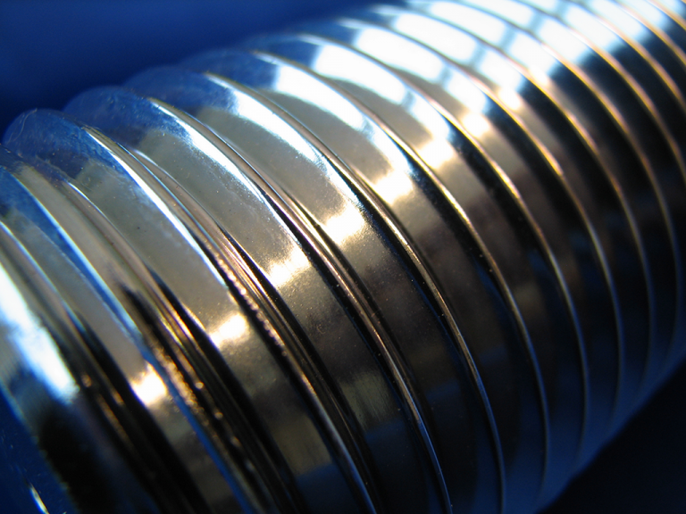 Zinc plated CNC machined components after galvanic surface treatment